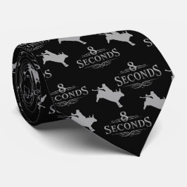 Western Rodeo Bull Riding 8 Seconds Black/Silver Slips