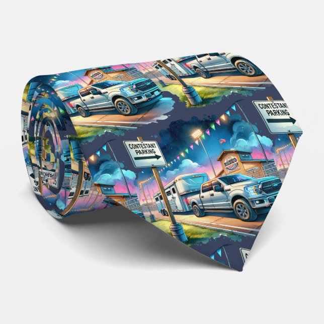 Western Rodeo Contestant Parking Lastbil Trailer Slips (Rullad)