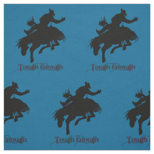 Western Rodeo Cowboy Bronc Riding Tyg