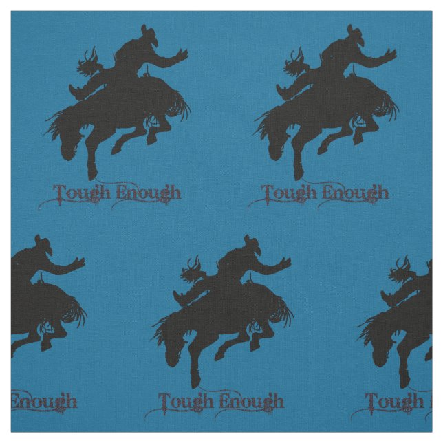 Western Rodeo Cowboy Bronc Riding Tyg (Provkarta)