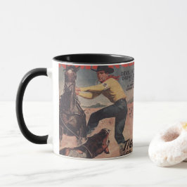 Western Rodeo Cowboy Calf Roping Rodeo Romantik Mugg