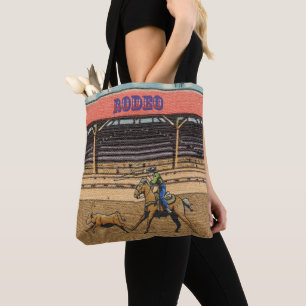 Western Rodeo Cowboy Cowgirl Calf Roping Tygkasse