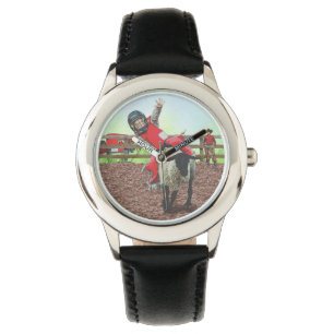 Western Rodeo Cowboy Cowgirl Mutton Busting Armbandsur