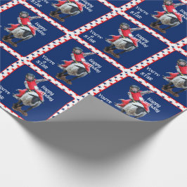 Western Rodeo Cowboy Cowgirl Mutton Busting Birthd Presentpapper