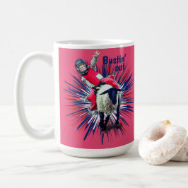 Western Rodeo Cowboy Cowgirl Mutton Busting Kaffemugg