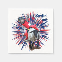 Western Rodeo Cowboy Cowgirl Mutton Busting