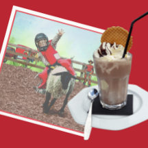 Western Rodeo Cowboy Cowgirl Mutton Busting