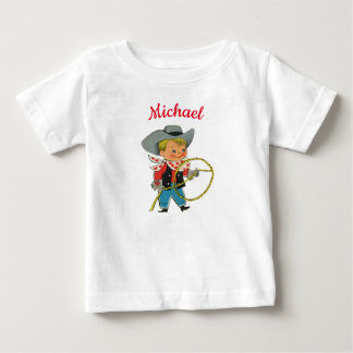 Western Rodeo cowboy med personlig namn T Shirt
