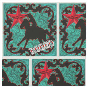 Western Rodeo Cowboy Roping Faux Leather Tyg