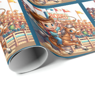 Western Rodeo Cowboy Roping Presentpapper