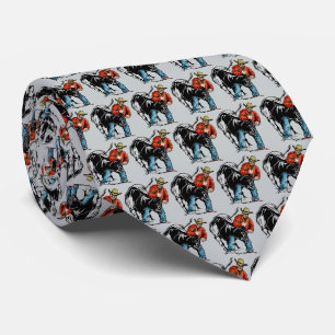 Western Rodeo Cowboy Steer Wrestling Manar Necktie Slips