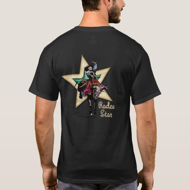Western Rodeo Cowboy T-Shirt (Baksida)
