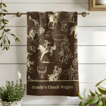 Western Rodeo CowboyMörk Brown Personlig