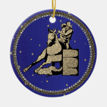 Western Rodeo Cowgirl Barrel Tävla