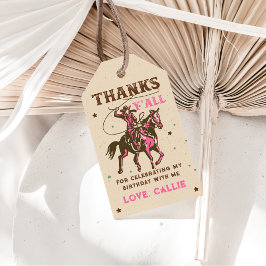 Western Rodeo Cowgirl Birthday Tack Presentetikett