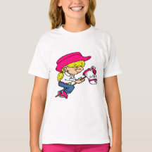 Western Rodeo Cowgirl på Stick Horse