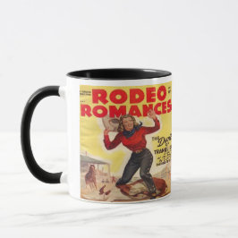 Western Rodeo Cowgirl Tying Calf Rodeo Romantik Mugg