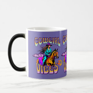 Western Rodeo Cowgirl Vibes and Horse Magisk Mugg