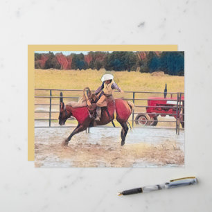 Western Rodeo Land Horse Riding Art