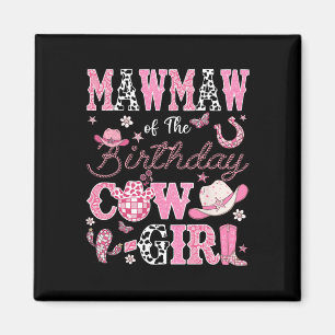 Western Rodeo Mawma från födelsedagen Magnet
