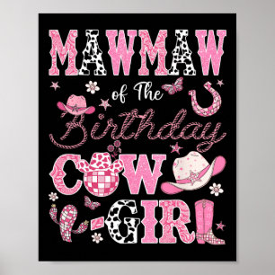 Western Rodeo Mawma från födelsedagen Poster