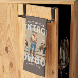 Western Rodeo Vintage Cowboy Kökshandduk