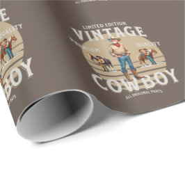 Western Rodeo Vintage Cowboy Presentpapper