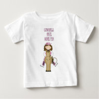 Western Roligt! Cowgirl/Horse 2T - 4T LS T-Shirt