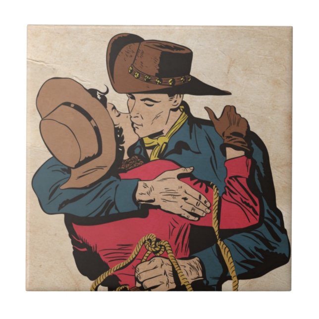 Western romantik kakelplatta (Framsidan)