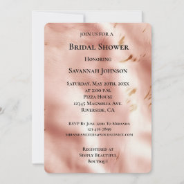 Western  Rosa Faux Cowhide-Möhippa Inbjudningar