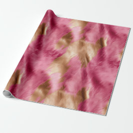 Western Rosa Guld Cowgirl Cowhide Presentpapper