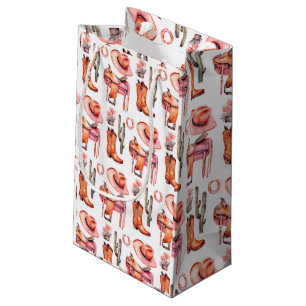 Western rosa orange cowgirl Wrapping Papper