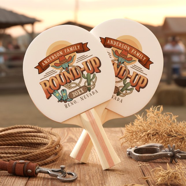 Western Round-Up Familjeåterträff ID1318 Pingisracket (Skapare uppladdad)