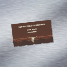 Western Rustic Brown Skull Land Rodeo