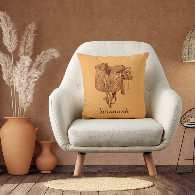 Western,Saddle,Cowgirl, Horse Riding, Mors dag Kudde (Skapare uppladdad)