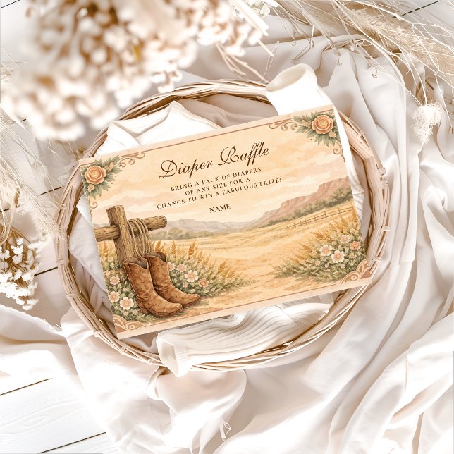 Western Saddle Desert Diapper Raffle  Tilläggskort (Skapare uppladdad)