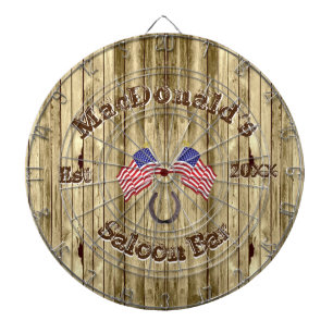 Western salongpub för lantlig amerikan darttavla