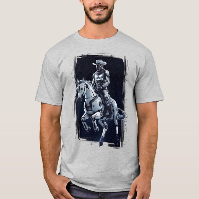 Western sci-Fi för Space Cowboysci-Fi T Shirt (Framsida)