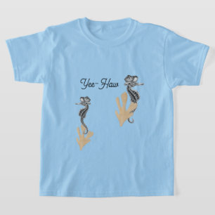 Western Seahorse Cowboy T Shirt