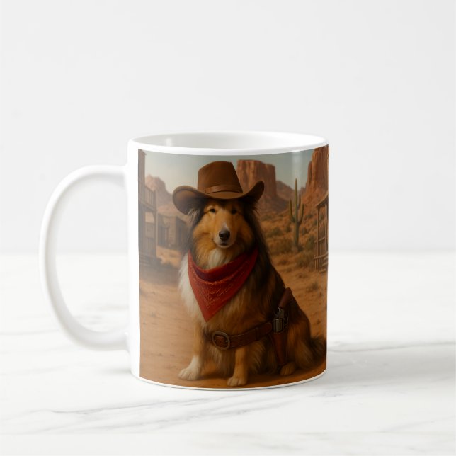 Western Sheltie Kaffemugg (Vänster)