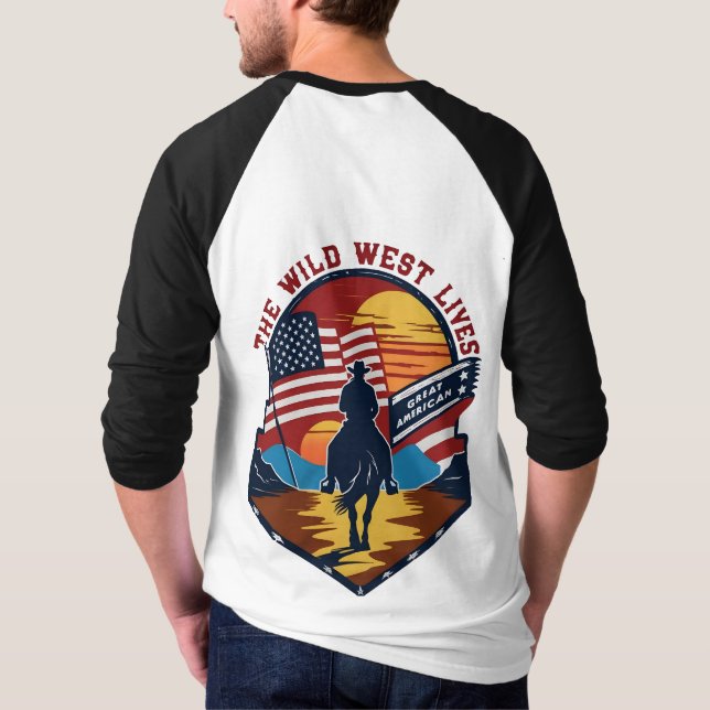 western skjorta manar, manar western skjorta, mana t shirt (Baksida)