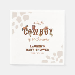 Western skugga av lilla Cowboyskugga Pojke Pappersservett