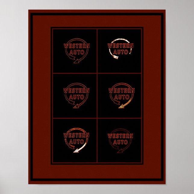 Western skylt för automatisk Byggnad, Kansas City, (Framsidan)