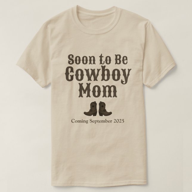 Western snart till meddelandet om att bli Cowboyen T Shirt (Design framsida)