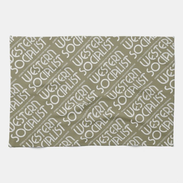 Western socialistisk beige teatowel kökshandduk (Horisontell)