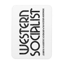 Western socialistisk vit magnet