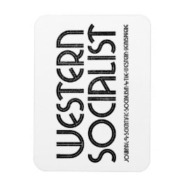 Western socialistisk vit magnet
