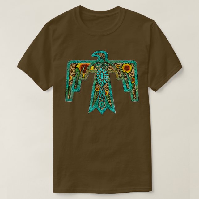 Western solroturkos Native American Thunde T Shirt (Design framsida)