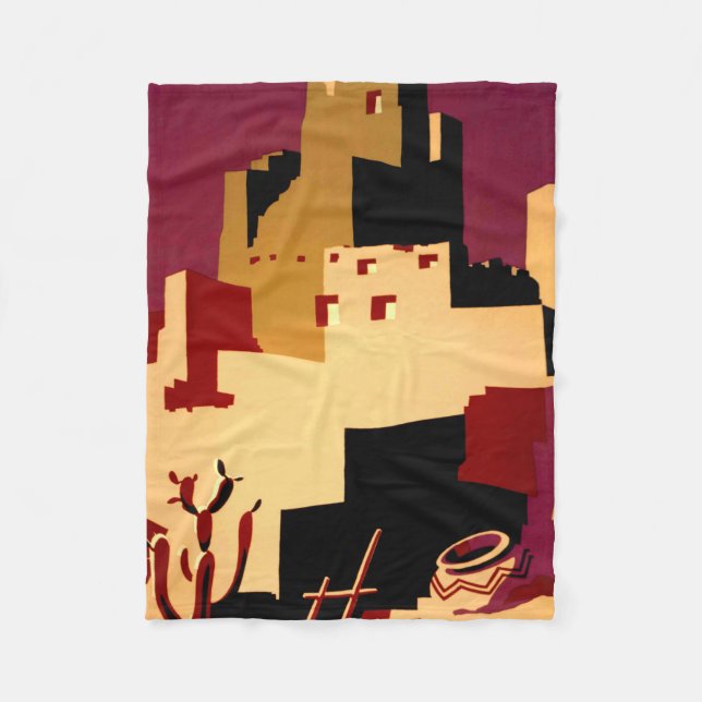 Western Southwest Pueblo WPA National Fleecefilt (Framsidan)