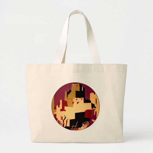 Western Southwest Pueblo WPA National Jumbo Tygkasse (Framsidan)